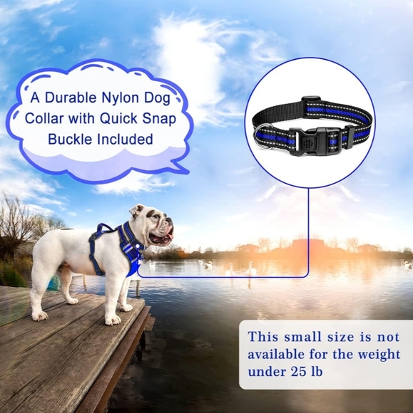 WINSEE Dog Harness No Pull, Pet Harnesses with Dog Collar - Picture 2 of 7